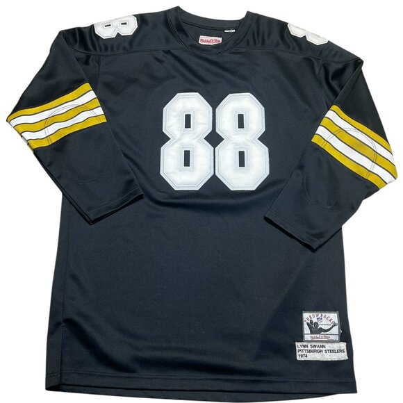 Mitchell & Ness Jersey Men's XXL Pittsburgh Steelers Lynn Swann 1974 Throwbacks - Picture 1 of 4